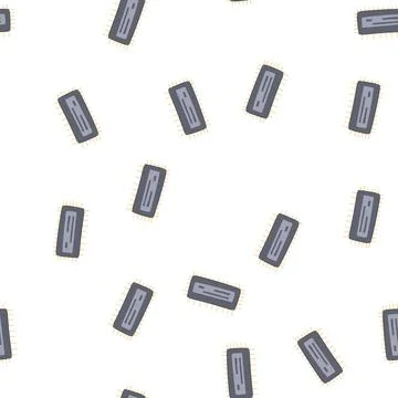 Pattern device microchip cartoon vector Ilustración de archivo