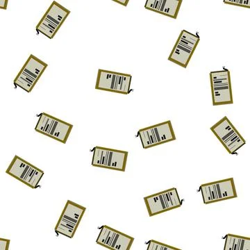 Pattern device mobile phone battery cartoon vector イラスト素材
