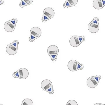 Pattern device shower timer cartoon vector Stock Illustration