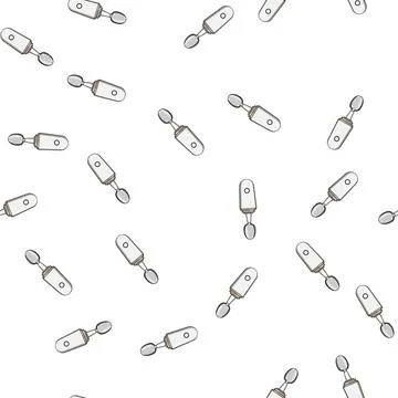 Pattern device smart spoon cartoon vector Stock Illustration
