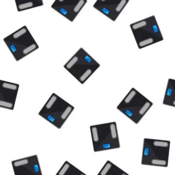 Pattern device smart weights cartoon vector Stock Illustration