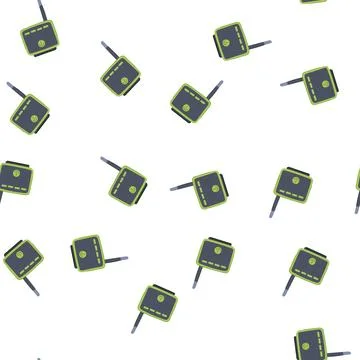 Pattern device travel router cartoon vector Stock Illustration