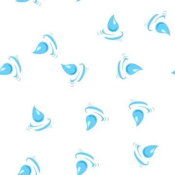 Pattern dew water drops cartoon vector イラスト素材
