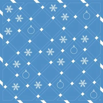 Pattern of diagonal stripes or lines in nice colors with snowflakes and Chris Stockillustratie
