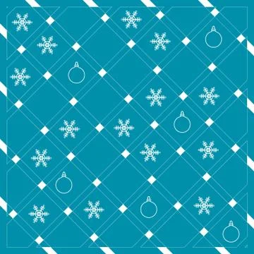 Pattern of diagonal stripes or lines in nice colors with snowflakes and Chris Stockillustratie