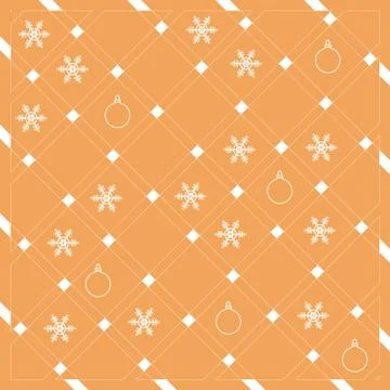 Pattern of diagonal stripes or lines in nice colors with snowflakes and Chris Illustrazione stock