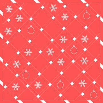 Pattern of diagonal stripes or lines in nice colors with snowflakes and Chris Stockillustratie
