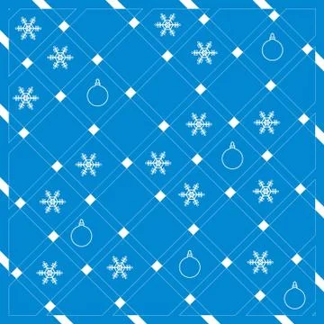 Pattern of diagonal stripes or lines in nice colors with snowflakes and Chris Stockillustratie