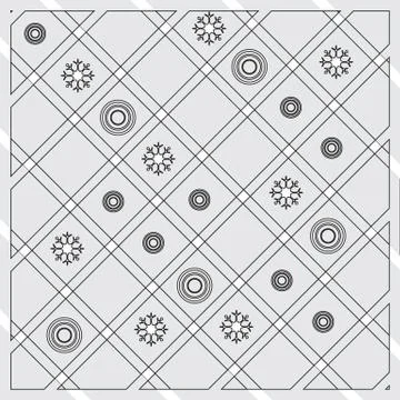 Pattern of diagonal stripes or lines in nice colors with circles and snowflak イラスト素材