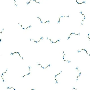 Pattern diagram neurons cartoon vector Stockillustratie