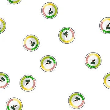Pattern dial speedometer cartoon vector Stock Illustration