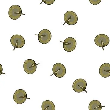 Pattern dial sundial cartoon vector Illustrazione stock