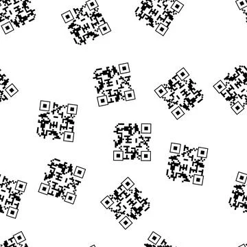 Pattern dials qr code label cartoon vector Stock-Illustration
