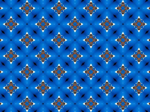 Pattern with diamond on blue background Stock Illustration