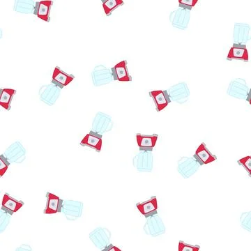 Pattern diet blender cartoon vector Stock Illustration