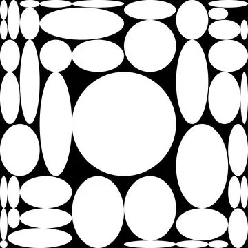 Pattern of diferent round, seamless texture. Vector Illustrazione stock