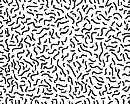 Pattern of different confetti lines Stock Illustration