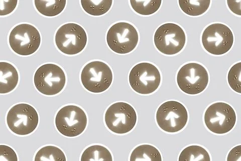 Pattern from different objects. Foto stock