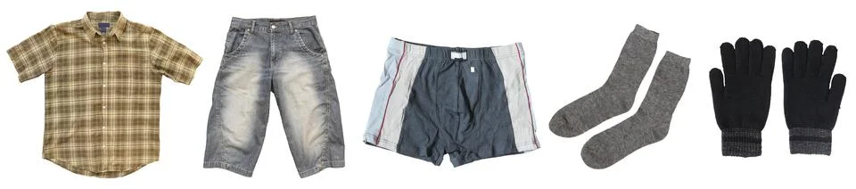 Pattern from different objects. Stock Photos