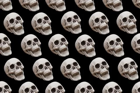 Pattern from different objects. Stock Photos