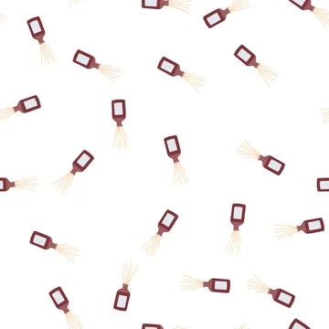 Pattern diffuser aroma sticks cartoon vector Stock Illustration