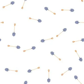 Pattern dig shovel cartoon vector 스톡 일러스트