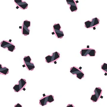 Pattern digital augmented reality ar glasses cartoon vector Illustrazione stock