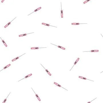 Pattern digital candy thermometer cartoon vector Stock Illustration