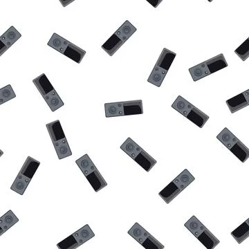 Pattern digital dictaphone cartoon vector Illustrazione stock