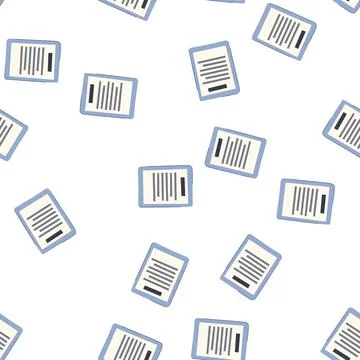 Pattern digital e-reader cartoon vector Stock Illustration
