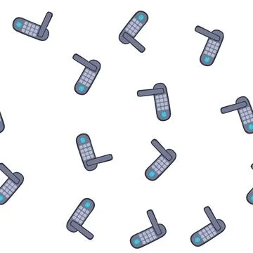 Pattern digital fingerprint door lock cartoon vector 库存插图
