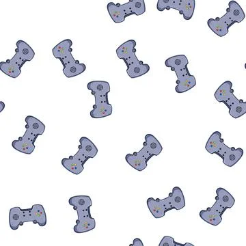 Pattern digital gamepad cartoon vector Stockillustratie