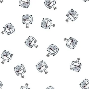 Pattern digital gas meter cartoon vector Stockillustratie