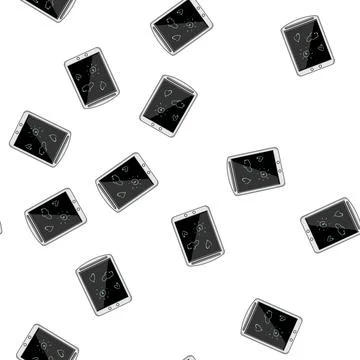 Pattern digital handwriting pad cartoon vector 스톡 일러스트
