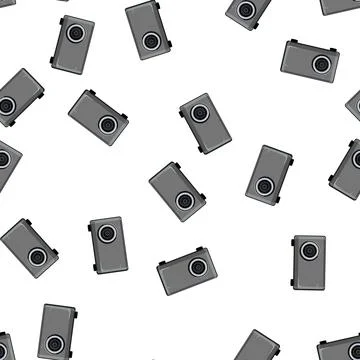 Pattern digital projector video cartoon vector Illustrazione stock