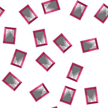 Pattern digital smart photo frame cartoon vector Stockillustratie