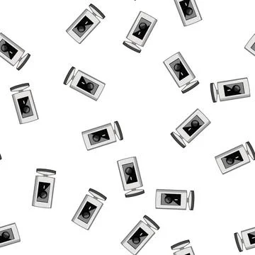 Pattern digital table web camera cartoon vector Stock Illustration