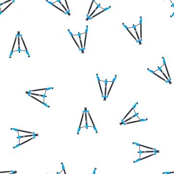 Pattern digital tripod camera cartoon vector Stockillustratie