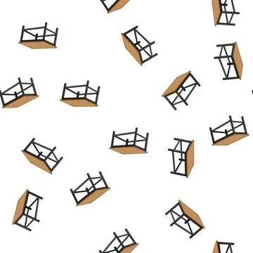 Pattern dining table dining cartoon vector Illustrazione stock