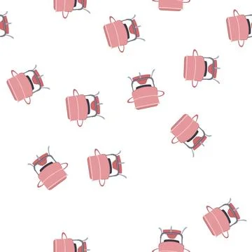 Pattern dinner fondue cartoon vector Stock Illustration