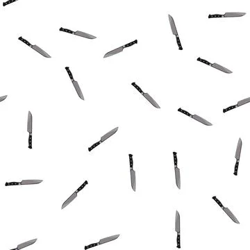 Pattern dinner knife cartoon vector Stock Illustration