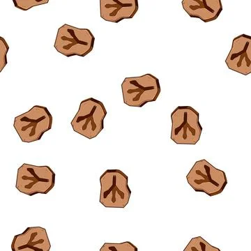 Pattern dinosaur fossil cartoon vector Illustrazione stock