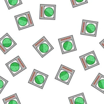 Pattern dipping retro control panel cartoon vector Illustrazione stock