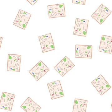 Pattern directions map cartoon vector 스톡 일러스트