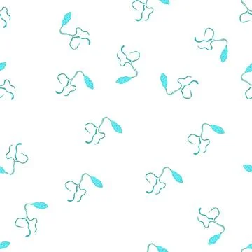 Pattern disease parasite cartoon vector 스톡 일러스트