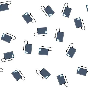 Pattern disk hard drive cartoon vector イラスト素材