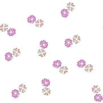 Pattern display firework cartoon vector 库存插图