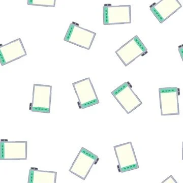 Pattern display interactive smartboard cartoon vector Illustrazione stock