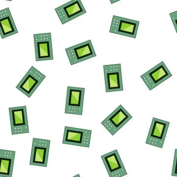 Pattern display oscillograph cartoon vector Stock Illustration