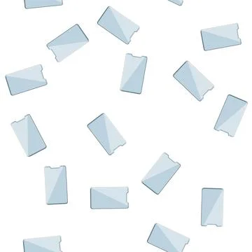 Pattern display phone glass screen cartoon vector Stock Illustration